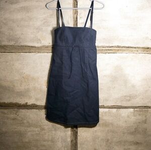 Guess jeans dress‎ size 11 blue demin sundress Elastic back Coastal Euro-Summer